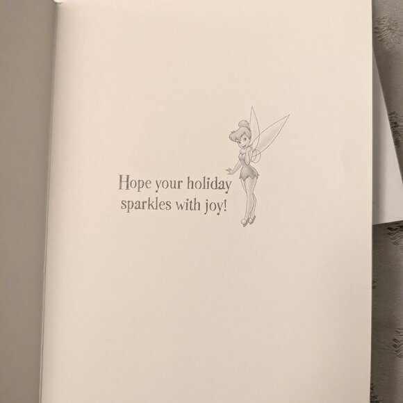 New! 16 Holiday Wishes Disney Tinkerbell Christmas Cards - Picture 2 of 2